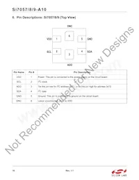 SI7057-A10-IMR Datasheet Page 16