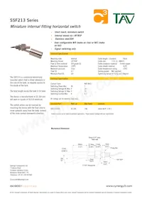 SSF213T050 Datenblatt Cover