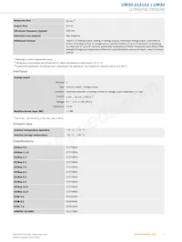 UM30-213113 Datasheet Page 3