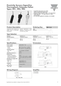 VR1A Datasheet Cover