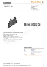 1122810000 데이터 시트 표지