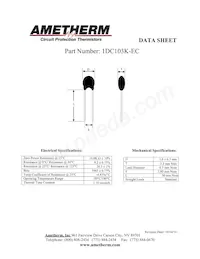 1DC103K-EC Datasheet Copertura