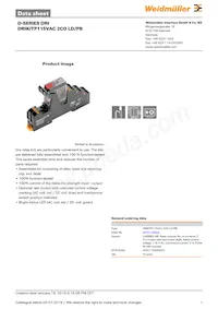 2576170000 Datasheet Cover