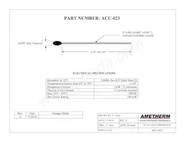 ACC023 Datasheet Cover