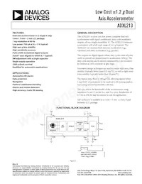 ADXL213AE-REEL Datasheet Cover