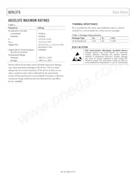 ADXL375BCCZ-RL Datasheet Page 4