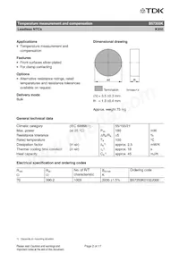 B57350K102J Datenblatt Seite 2