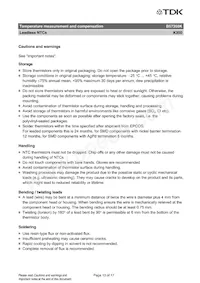 B57350K102J Datasheet Pagina 13