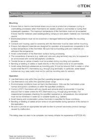 B57350K102J Datasheet Pagina 14