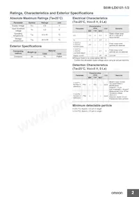 B5W-LD0101-2 Datasheet Pagina 2