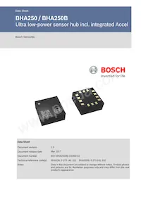 BHA250 Datasheet Cover