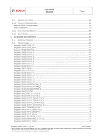 BMA423 Datasheet Page 4