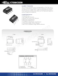 CS338 Datasheet Cover