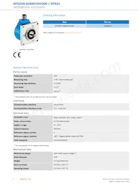 DFS20A-A2BAC000300 Datasheet Page 2