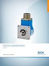 DFS20A-A2BAD005000 데이터 시트 표지