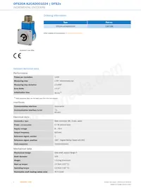 DFS20A-A2CAD001024 Datasheet Pagina 2