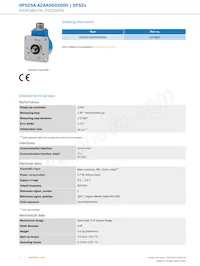 DFS25A-A2AAD002000 Datasheet Pagina 2