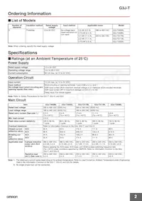 G3J-T405BL DC12-24 Datasheet Page 2