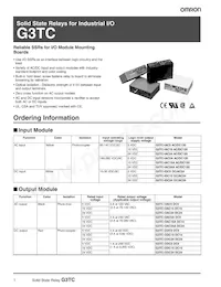 G3TC-ODC24A DC24 Datasheet Cover