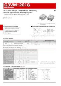 G3VM-201G(TR) Datasheet Cover