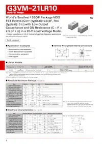 G3VM-21LR10(TR) Datasheet Copertura