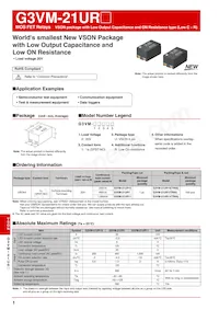 G3VM-21UR11(TR05) Datenblatt Cover