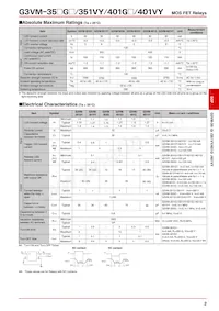 G3VM-351VY(TR) Datasheet Page 2