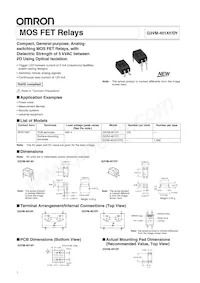 G3VM-401DY Datasheet Cover