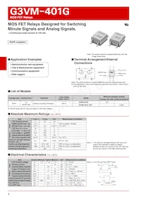 G3VM-401G(TR) Datasheet Cover