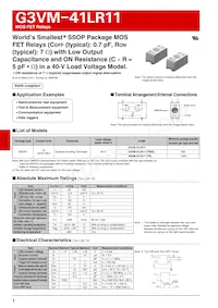 G3VM-41LR11(TR) Datasheet Copertura