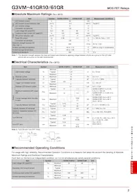 G3VM-41QR10TR05 Datasheet Page 2