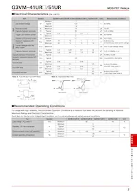 G3VM-41UR11(TR05) Datasheet Page 2