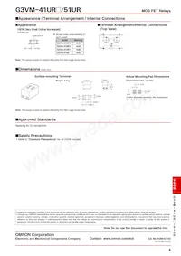G3VM-41UR11(TR05) Datasheet Page 4