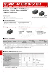 G3VM-51UR(TR05) Datasheet Copertura