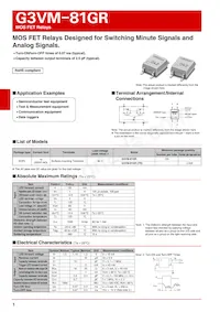G3VM-81GR(TR) Datasheet Cover