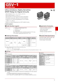 G5V-1-2-DC3 Datasheet Cover