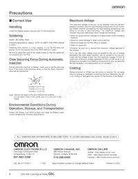 G6L-1F-TRDC24 Datasheet Page 8