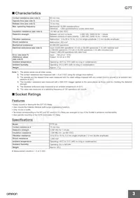 G7T-1122S AC200/220 Datasheet Page 3