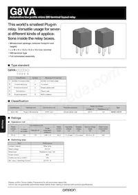 G8VA-1A4-TR-01-DC12 Datasheet Cover