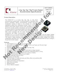 KX003-1077 Datasheet Cover