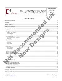 KX003-1077 Datasheet Pagina 2