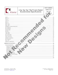 KX003-1077 Datasheet Pagina 3