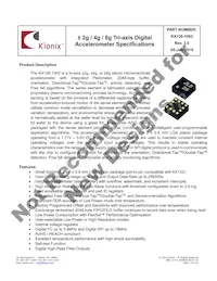 KX126-1063 Datasheet Cover