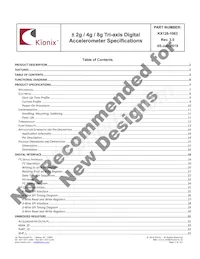 KX126-1063 Datasheet Pagina 2