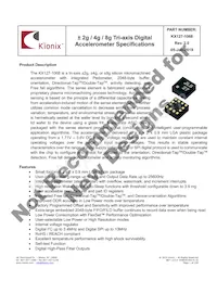 KX127-1068 Datasheet Cover