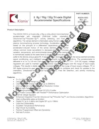 KX224-1053-SR Datasheet Cover