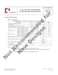 KXCJB-1041-SR Datasheet Pagina 3