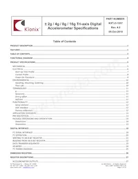 KXTJ3-1057 Datasheet Page 2