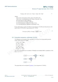MPL115A2T2 Datasheet Page 8