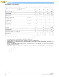 MPXV7025DPT1 Datasheet Page 2